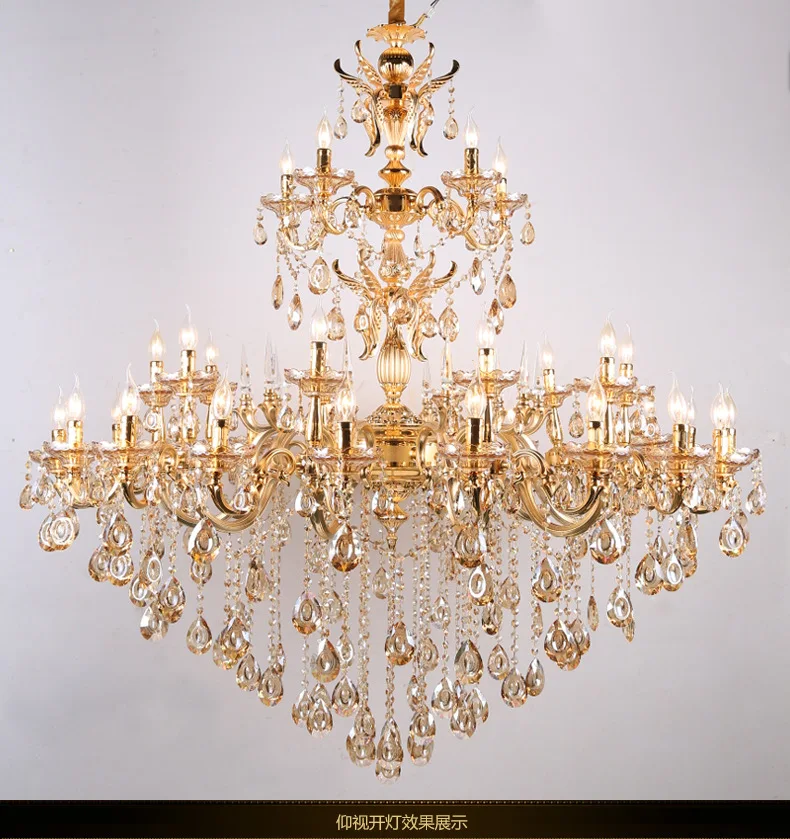 MEEROSEE Luminaire Lustres Lighting Vintage Crystal Chandelier Light Hanging Lamp for Restaurant Kitchen Dining room MD87226