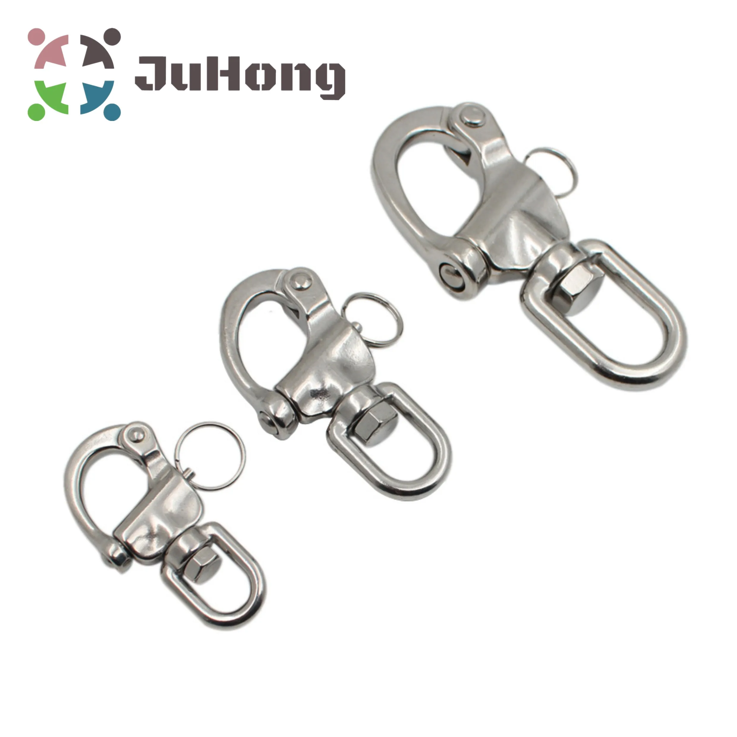 Durable Snap Shackle 316Stainless Steel Swivel Eye Quick Release Bail Rigging Sailing Boat Marine for Sailboat Spinnaker Halyard