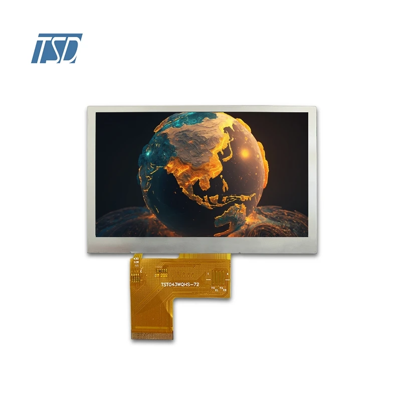 4.3 inch Full color LCD with 480*RGB*272 res IPS Transmissive screen