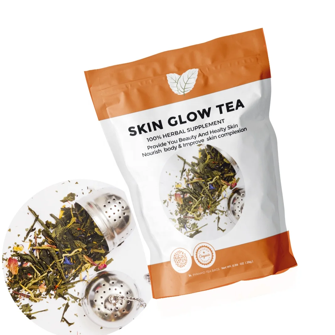 OEM ODM Detox Glow Tea Smooth Skin Good For Women Anti Aging whitening skin beauty tea