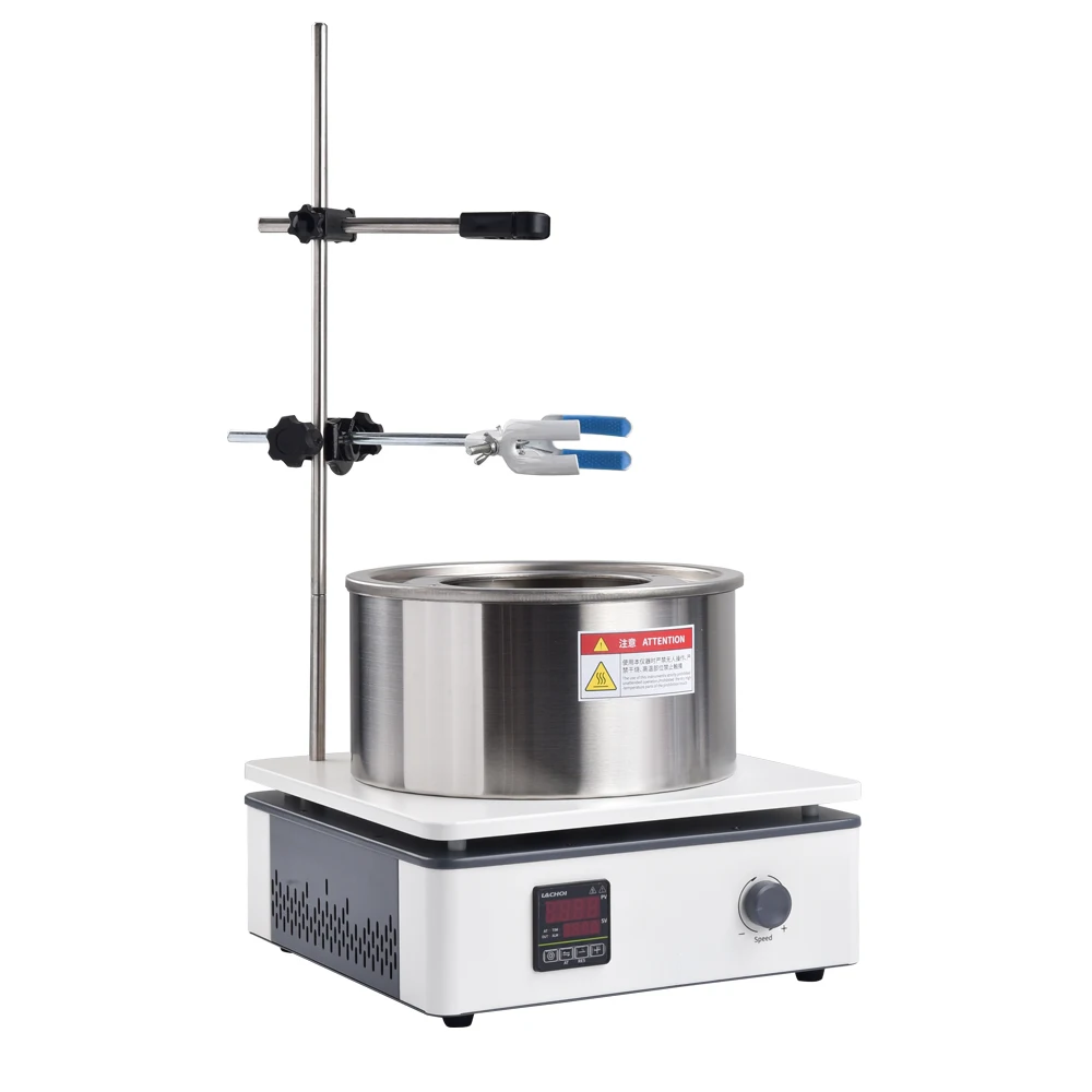 Laboratory Oil Bath with Adjustable Speed 3L 5L Capacity Heat Collecting Magnetic Stirrer for Lab Use
