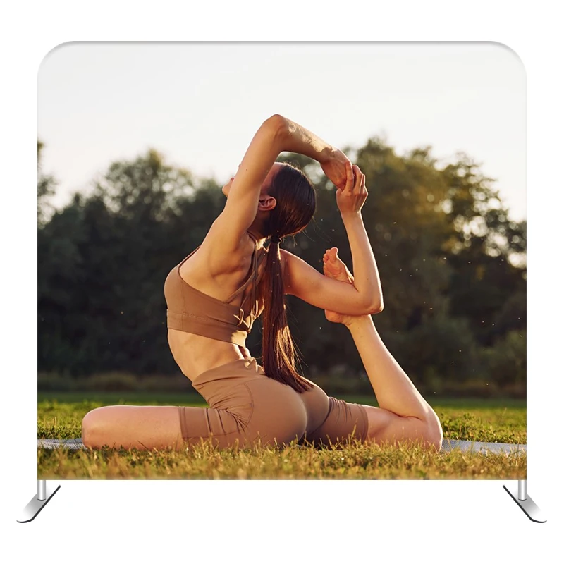 Trade Show Booth Guns Circle Frame Round Display Stand Portable Booth Display 10x10ft Tension Fabric