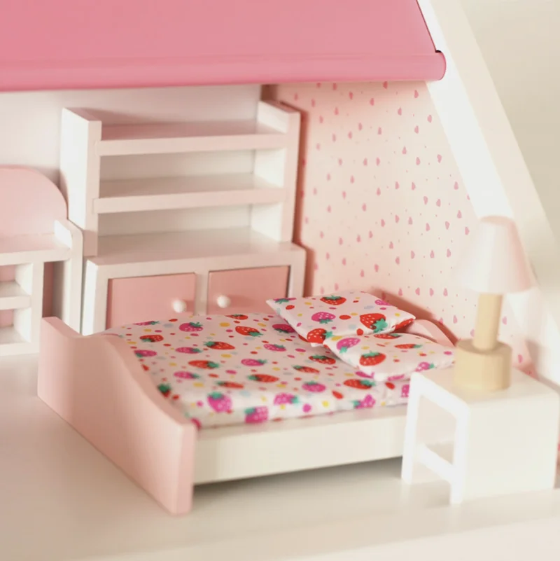 Оптовая продажа, дешевая Игрушечная модель для детей, деревянный миниатюрный кукольный домик, мебель