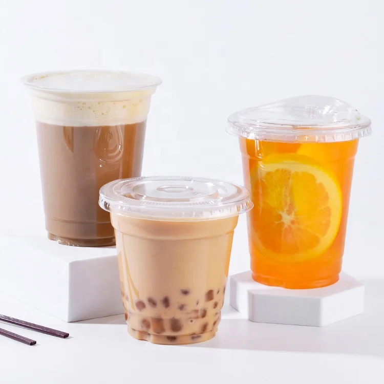 Hongkai PET cup 92 мм 7 унций 9 10 12 14 milktea custom LOGO печатные холодные кофейные чашки