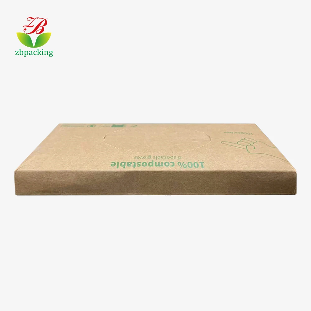 Household kitchen Food Compostable 100% Biodegradable Transparent Customized Eco Friendly Plastic Disposable Glovees