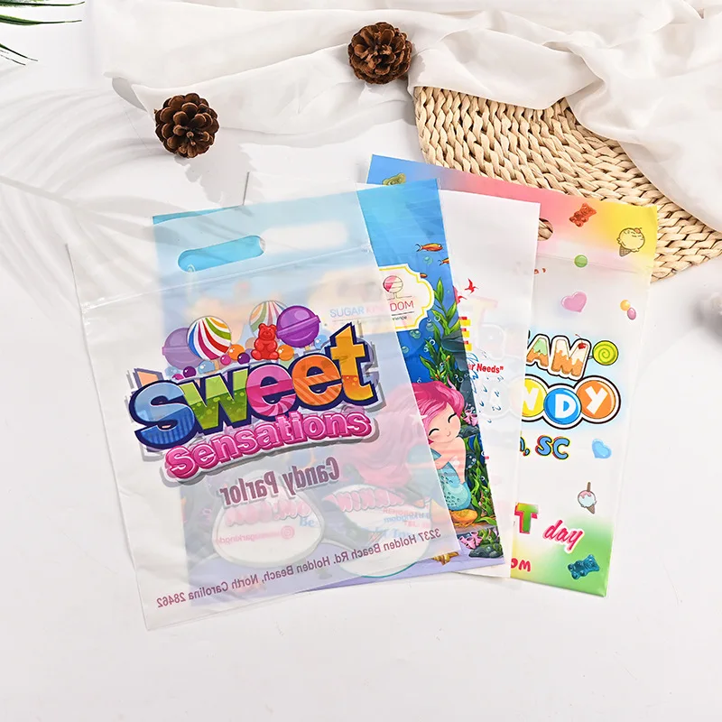 Пользовательский дизайн логотипа LDPE/HDPE ручка пластиковый пакет die cut bag shopping bag для одежды/упаковки обуви