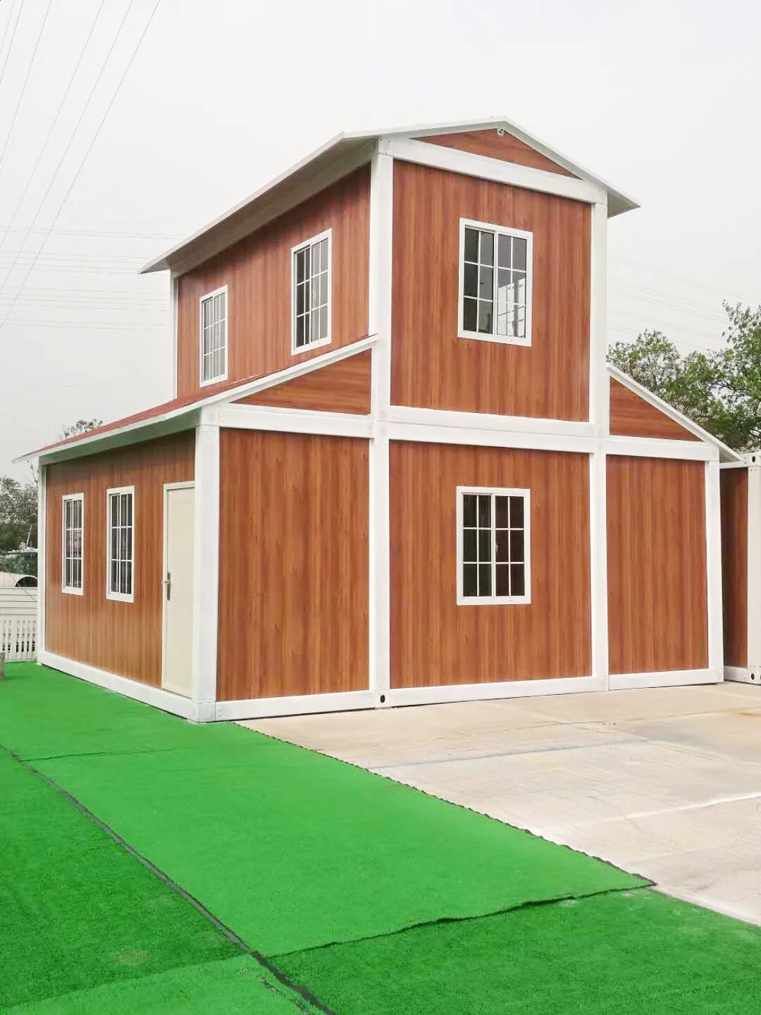 Two Floors Prefab House Flat Pack Container ALLSTAR Steel Door Modern Living Villas Hotel PVC Window Warehouse 4 Years 40