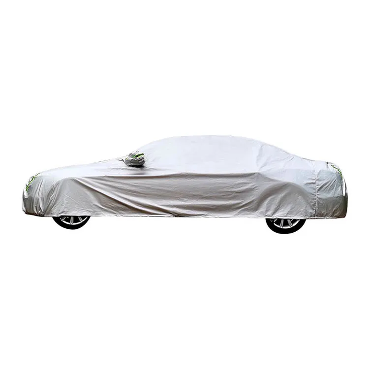 Heavy Duty All Weather 400d Oxford Cloth Outdoor Sun Protection Windproof Fit Sedan Car Dust Cover
