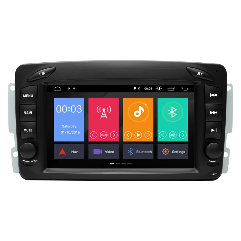 Factory Price Android Bluetooth Speaker GPS Navigation Carplay Car Video Player For Mercedes Benz CLK C209 W209 RadiosTereo