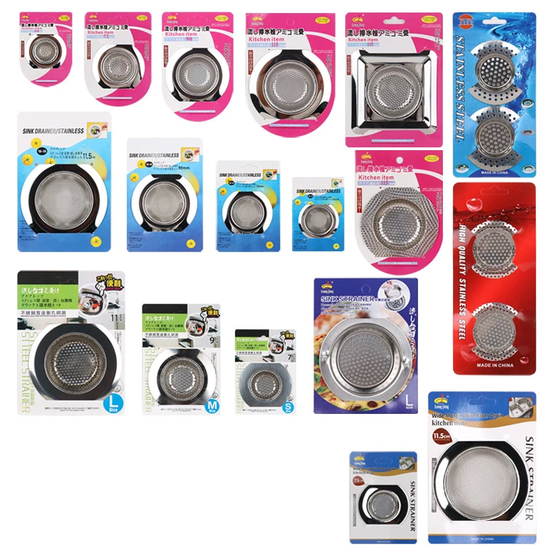 Durable Wire Mesh Sink Basket Mesh Kitchen Stainless Steel Kitchen Sink Strainer Hair Basket Mesh Sink Filter with Handle
