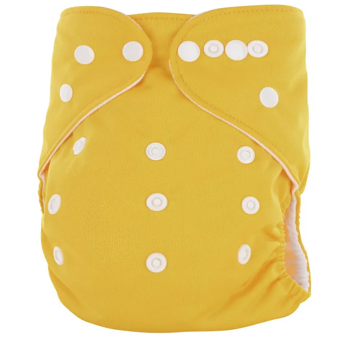 COLLABOR 15Colors AIO Reusable Organic Cotton Baby Cloth Diaper Nappy Custom Eco-friendly Baby Cloth Diapers One Size Adjustable