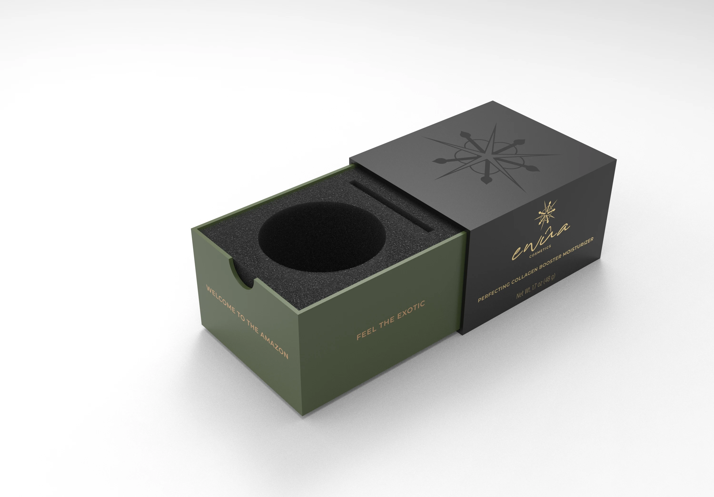 Custom Luxury Logo Printed Rigid Paper Packaging Small Boxes Cream Jar Paper Gift Boxes Slide Drawer Box