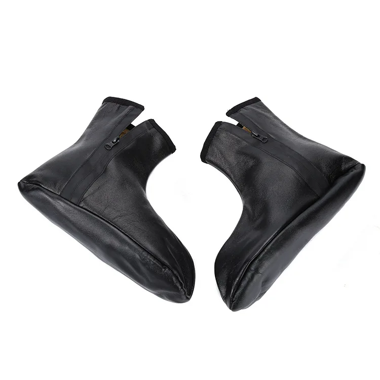 Custom cerw Thickened men leather socks black warm socks winter comfy wholesale unisex winter socks