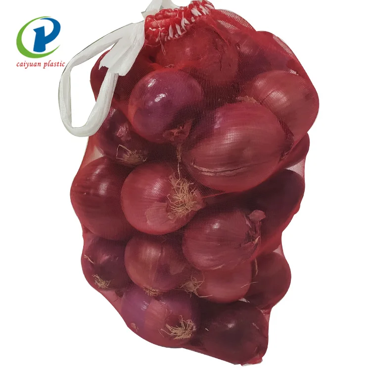 mesh pouch fish net bag for packing onion potato garlic