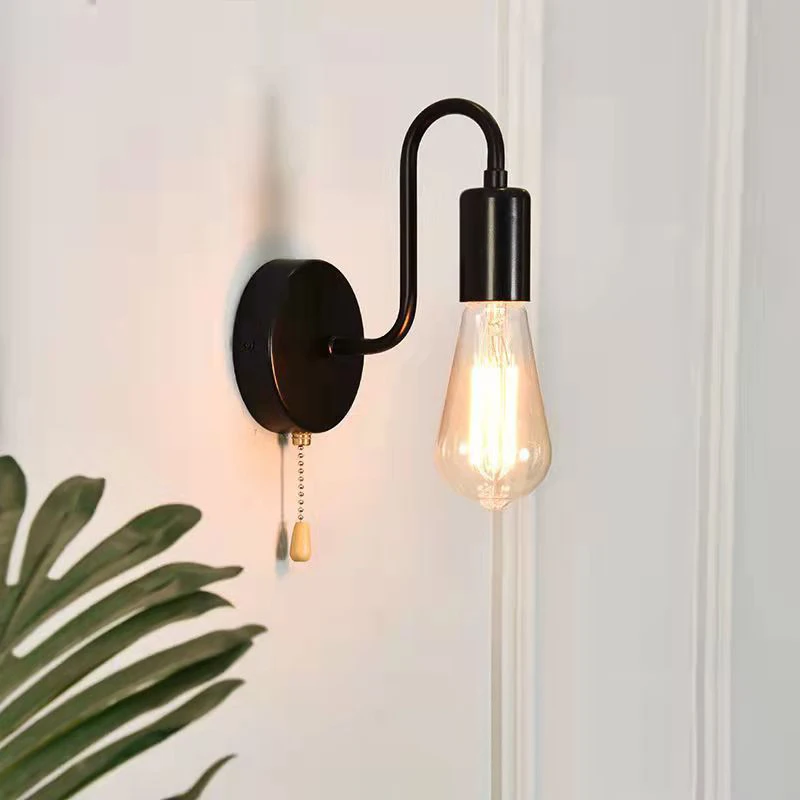 Metal Porch Sconce Lighting European Style Modern Led Wall Light Indoor Wall Lamps Bracket Light