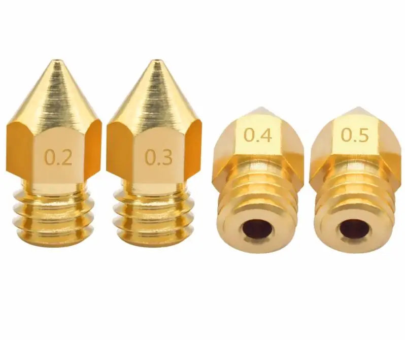 Lankeda 3d printer nozzle MK8 brass nozzle for Creality CR10 / Ender 3pro / Ender5 / Replicator