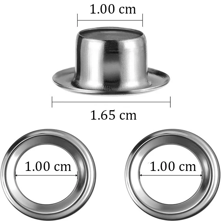 Grommet setting tools kit eyelet aluminum accessories different size grommets installation stainless durable sturdy eyelets kits