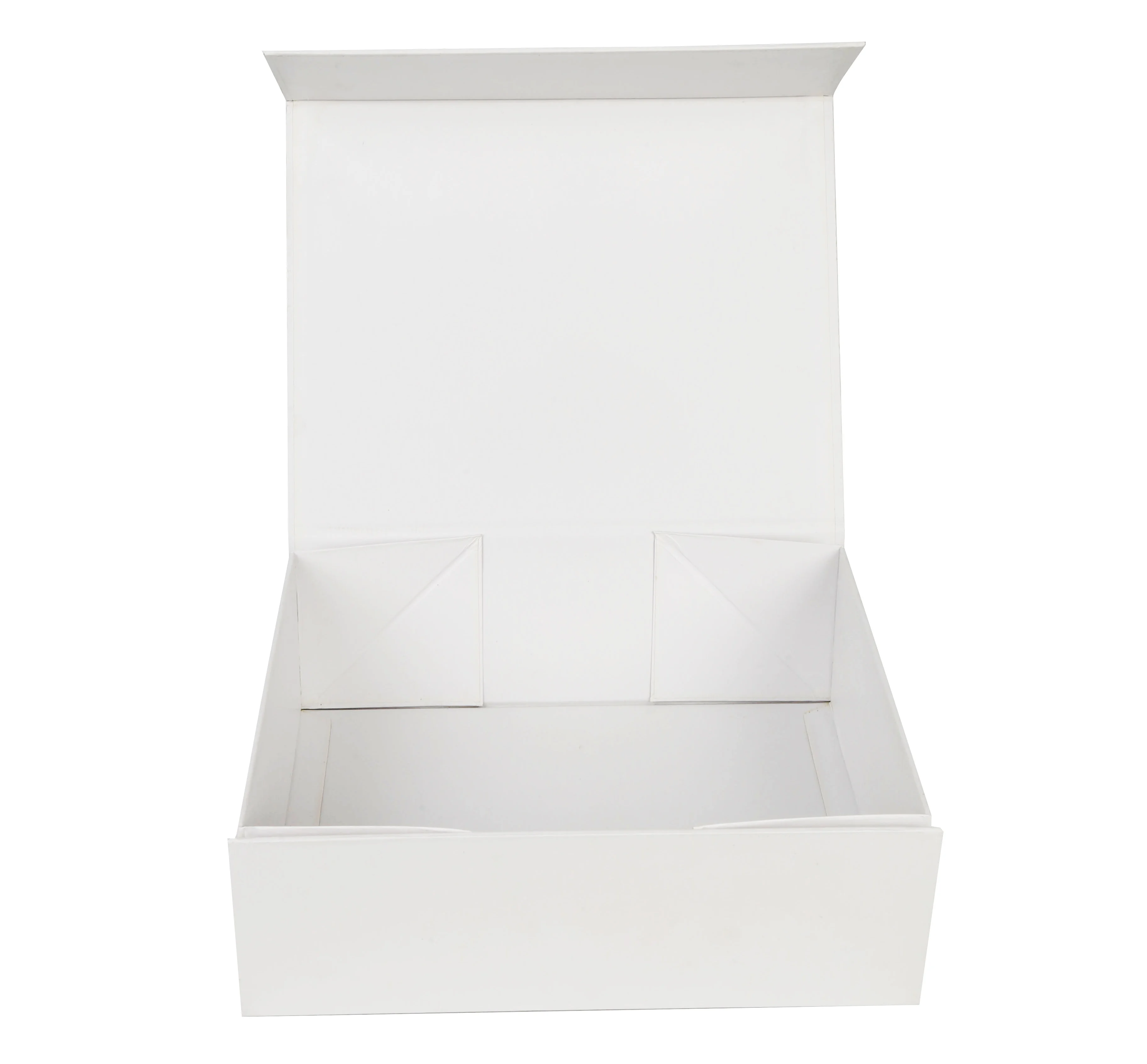RTS Printed Packaging Boxes Cardboard Rigid White Paper Box Foldable Magnetic Closure Gift Packaging Box