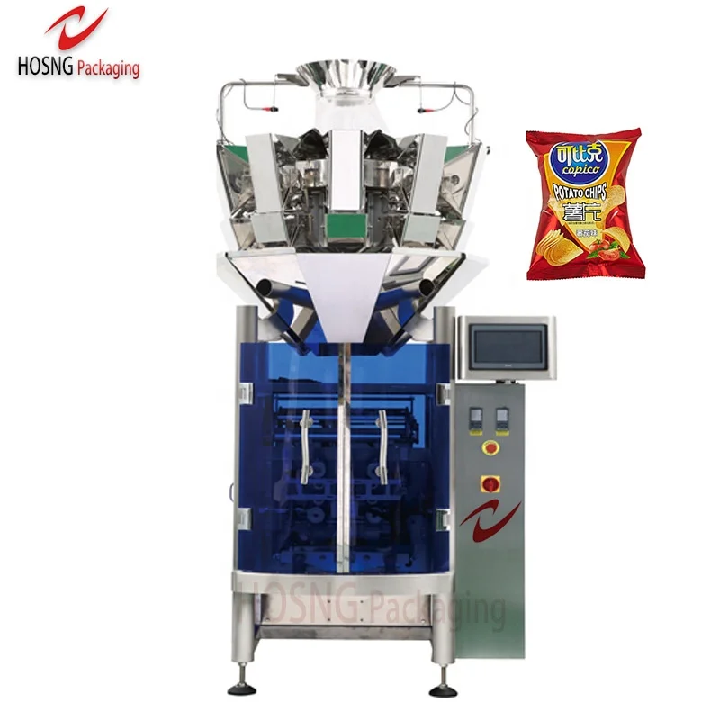Multifunct Sachet Dried Fruit Crisps Corn Flakes Plantain Banana Potato Small Chips  Multifunctional Automated Packaging Machine