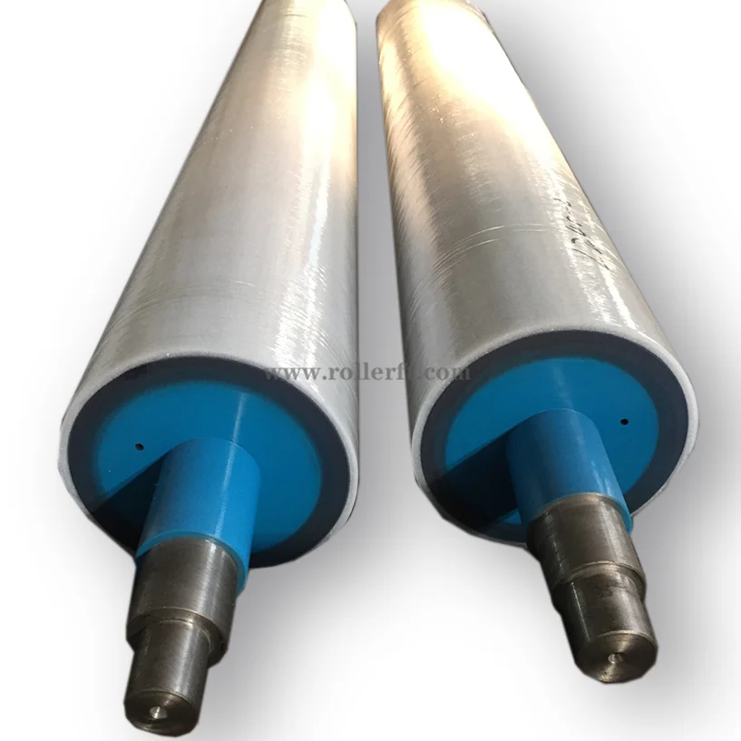 precision polyurethane pu rubber coated laminating roller for equipment