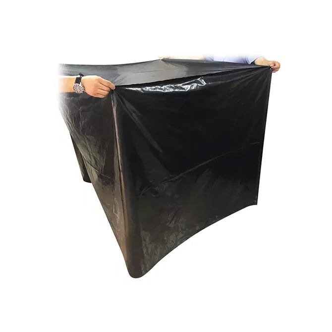 Pe Waterproof Transparent Black Plastic Bag Wrapping Top Pallet Cover
