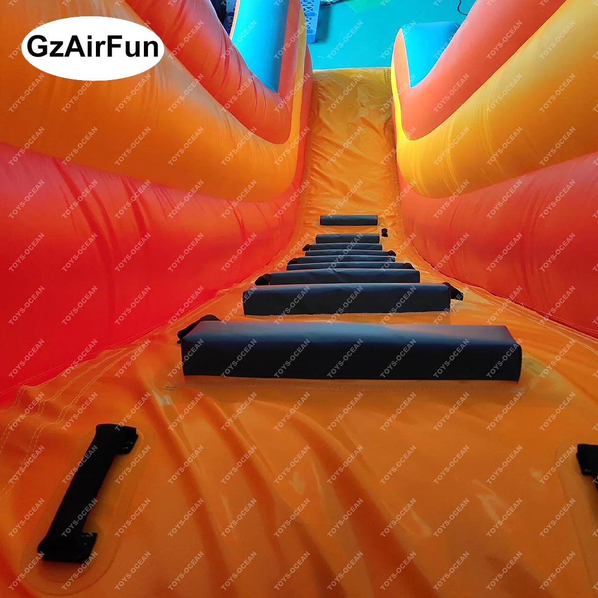 Customized commercial indoor and outdoor playground single slide inflatable slide kids dry slide