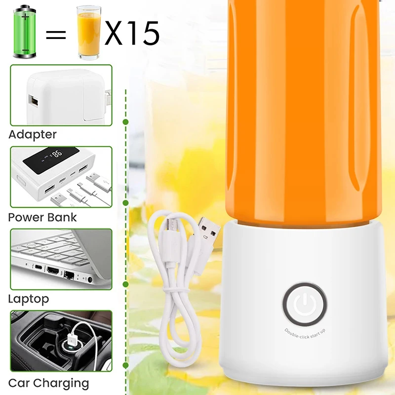 Портативные автоматические мини-Блендеры USB соковыжималки многофункциональная соковыжималка для