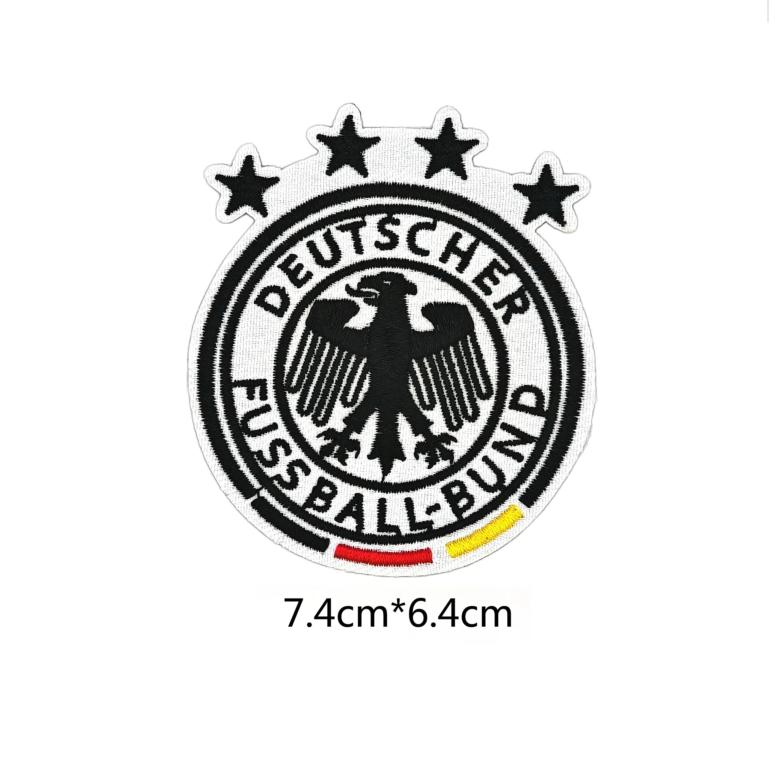 Soccer sports team logo twill iron on embroidery brazil germany team football patch