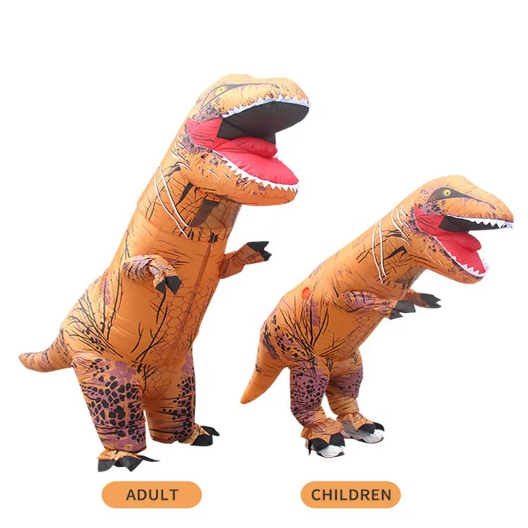 Dinosaur T Rex Costume Air Blow up Suits Halloween Inflatable rex High Quality Adult Children for Kids