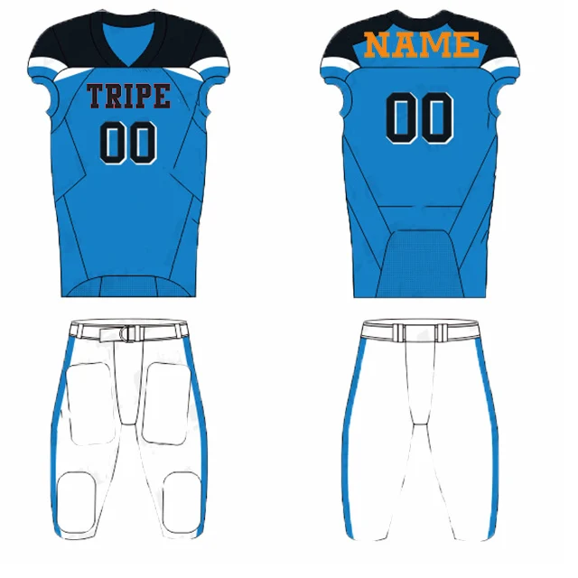 Full sublimation American football jersey custom team football uniform