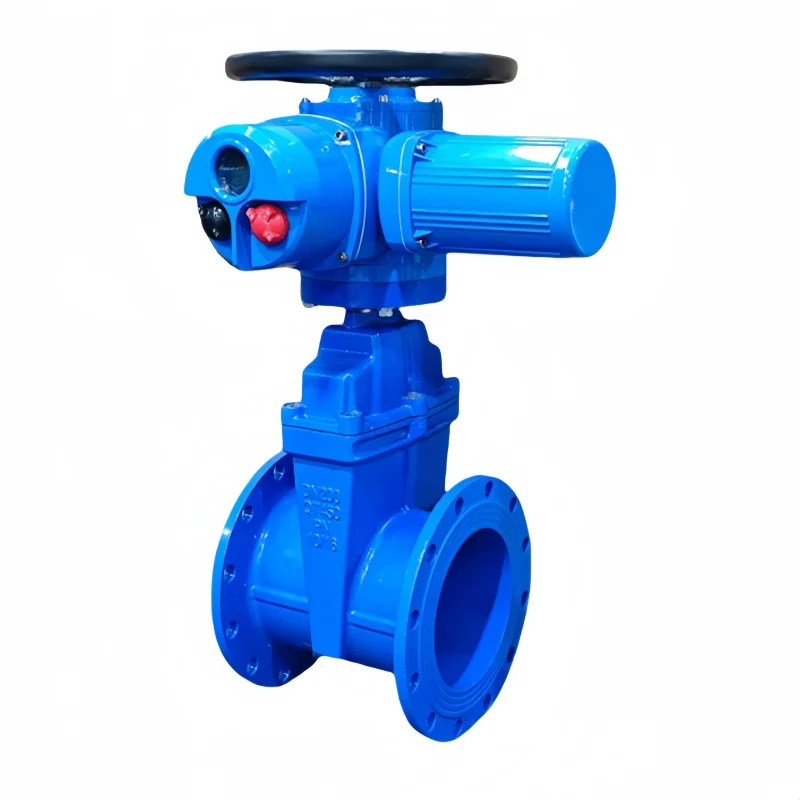 8 Inch Flanged WCB Cast Iron Gate Valve Soft Seal Remote Control Regulating Switch Sewage Electric Gate Valve