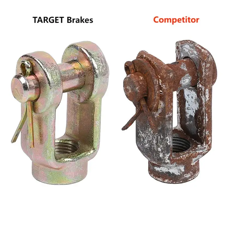 OEM Design SAE  1035/1045 Steel  Material Heat Treated Forged Clevis Yoke For Type 30/30 S-Cam Spring Brake Chamber