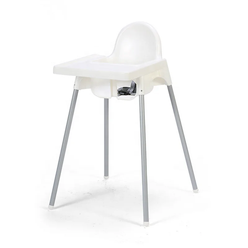 IK EA plastic baby high chair with steel legs pp children for feeding baby dinning chair plastic chair baby