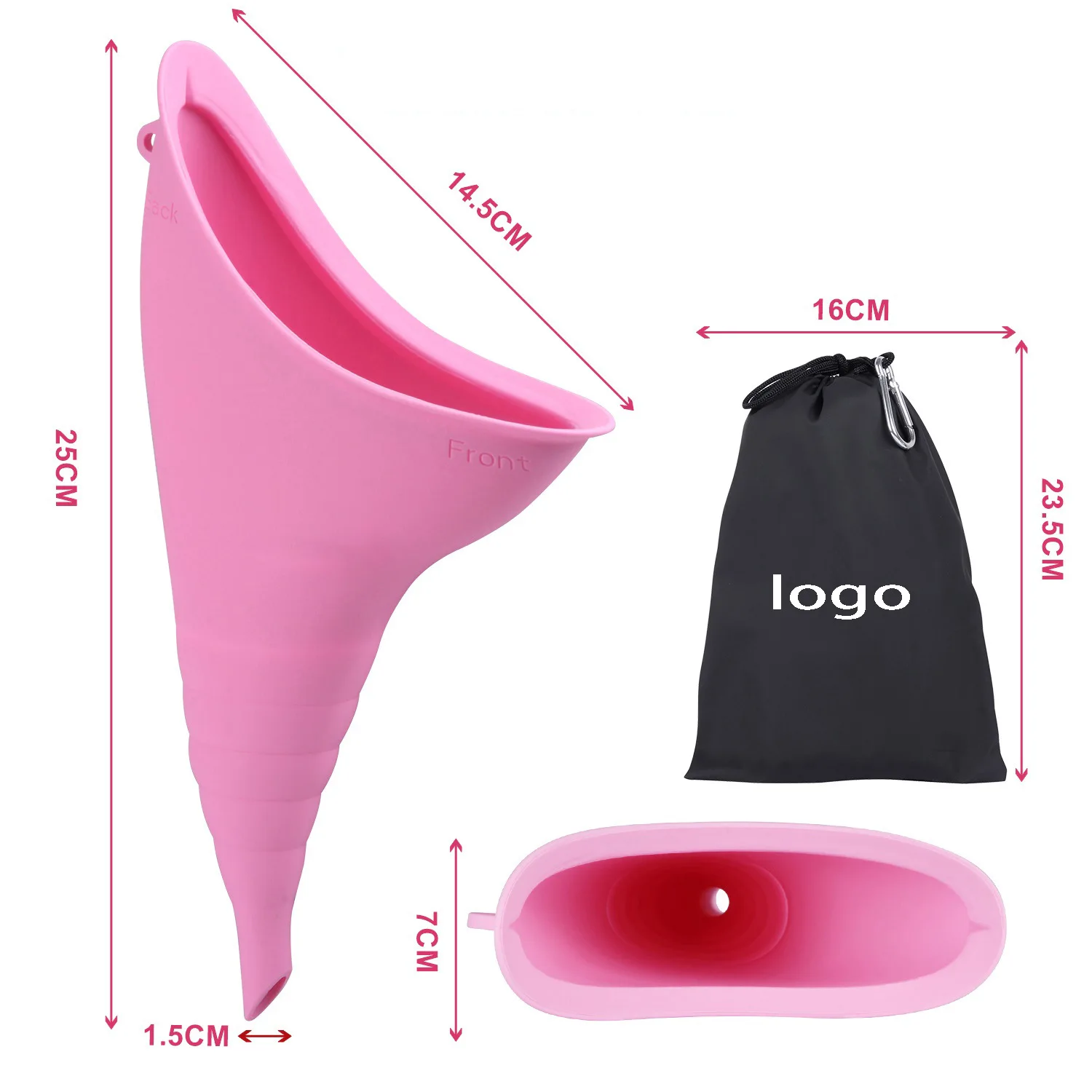 
High Quality Portable Women Camping Urine Device Funnel Urinal Female Travel Urination Toilet Women Stand Up & Pee Soft 