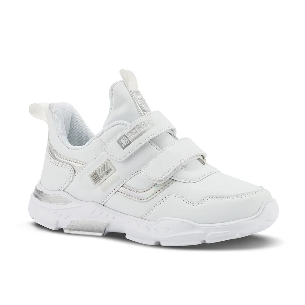 Детские Нескользящие кроссовки для студентов; Белая Повседневная обувь; Дышащие кроссовки для больших детей