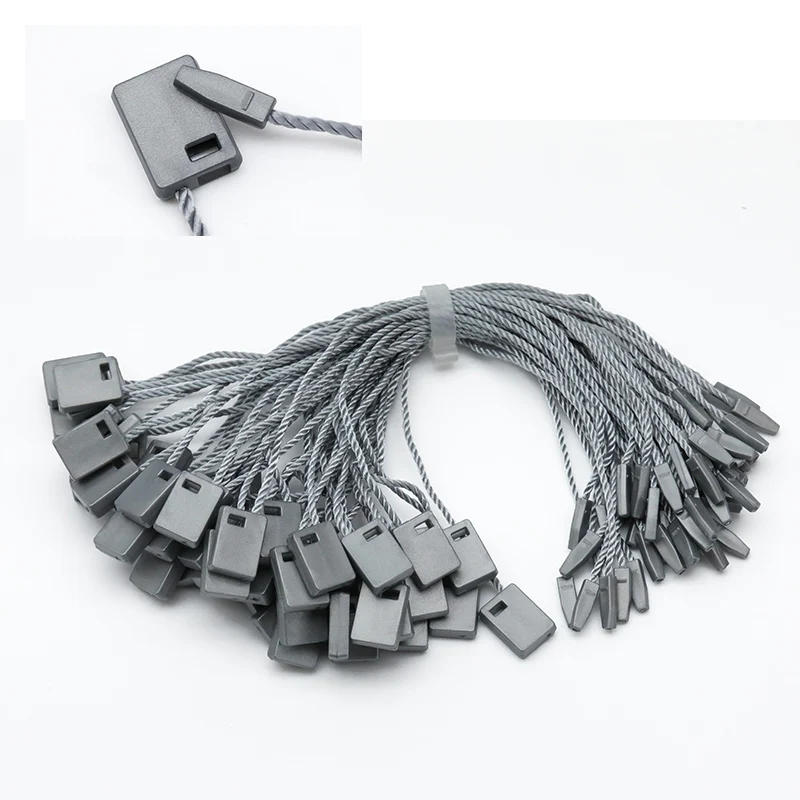 Cheap Price Custom 19cm Long High Quality Cotton Hang Tag Cord Clothing Hang Tag String Loop For Garment Seal Tag