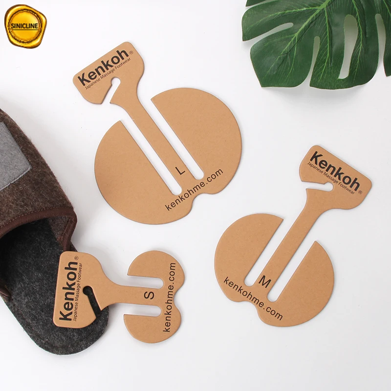 kraft paper cardboard shoe hangers  paper slippers display hangers