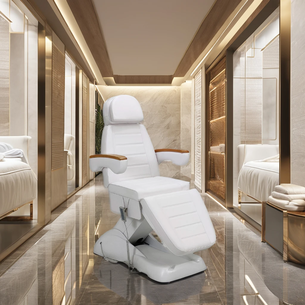 Hot sale recliner spa bed 3 motor beauty bed 3 piece set with CE certification adjustable electric massage Chair