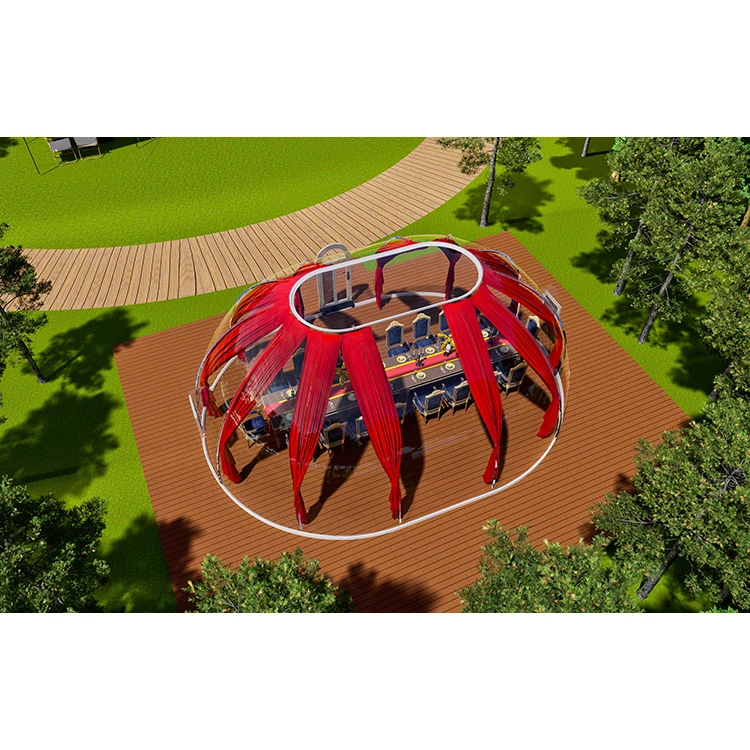 Недорогой геодезический отель полностью прозрачный Купольный дом сборный пузырьковый поликарбонатный