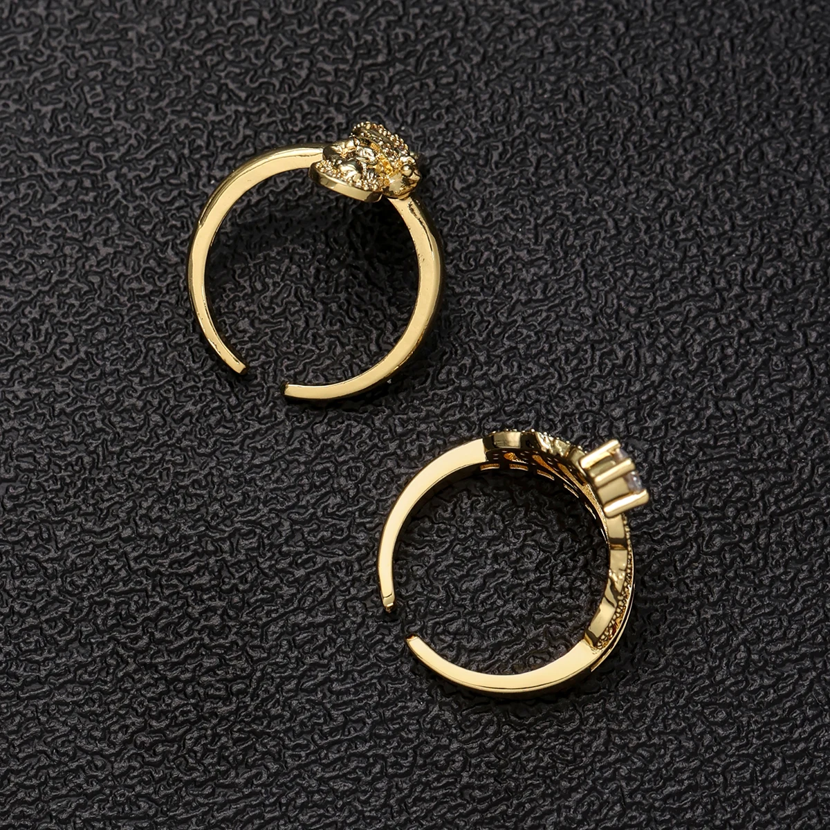 241274 высокое качество Oro 14k Оригинальное кольцо Девы Марии короны позолоченное религиозное для женщин