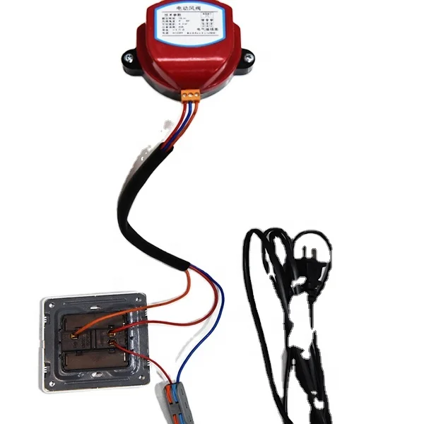 Air conditioning ventilation duct motorized duct damper switch