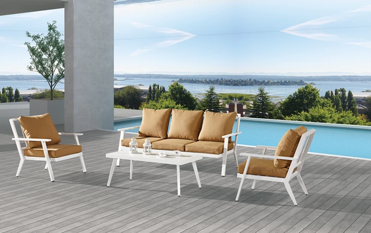 Waterproof Cast Aluminum garden Outdoor Garden sofa Furniture set