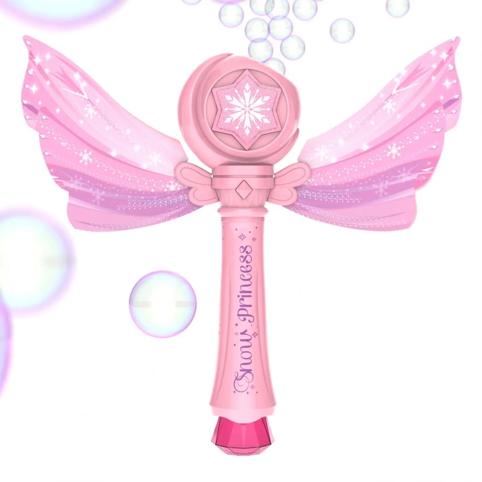 2024 New Led Flashing Light bubble stick fairy wand toys for kid bubble toys magic Light Up Bubble Wand Gift for girl