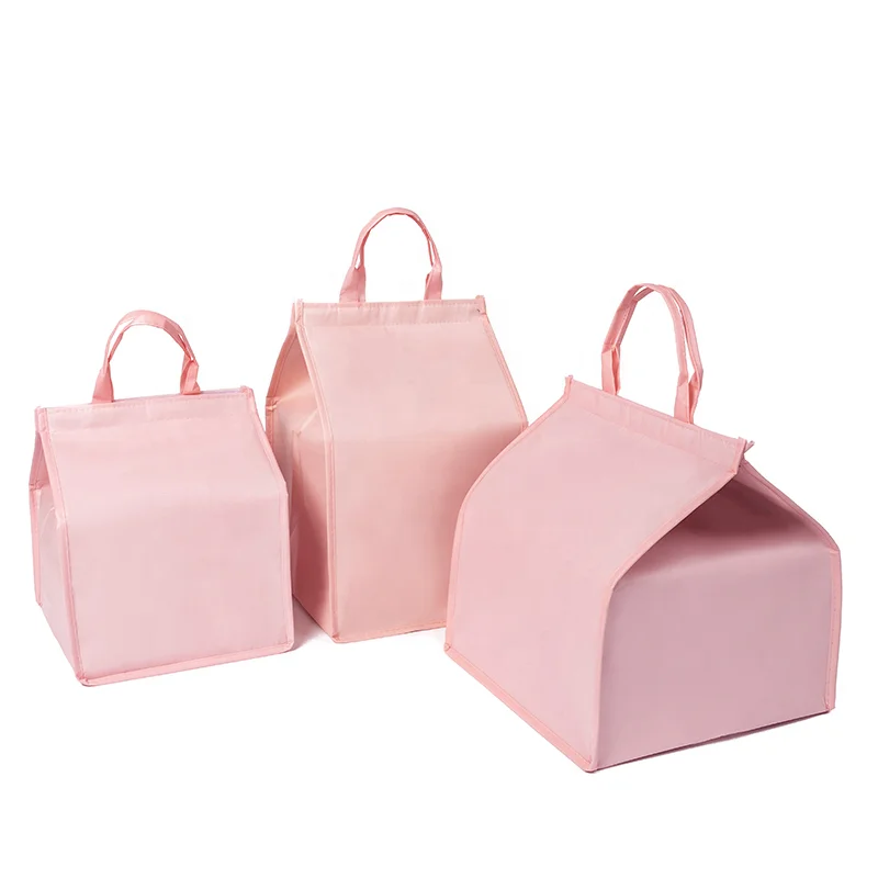 Reused Thermal Foil Heat Insulation Oxford Lunch Insulated Food Delivery Cooler Bag