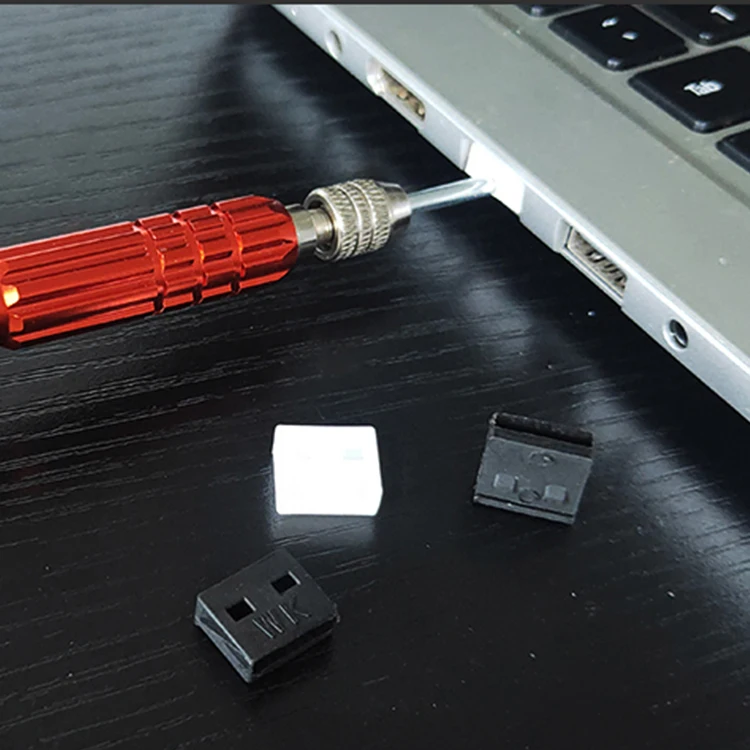 Special Design Type A USB Port Data Security Locking Device Physical USB Port Lock Set with Key Custom Packaging