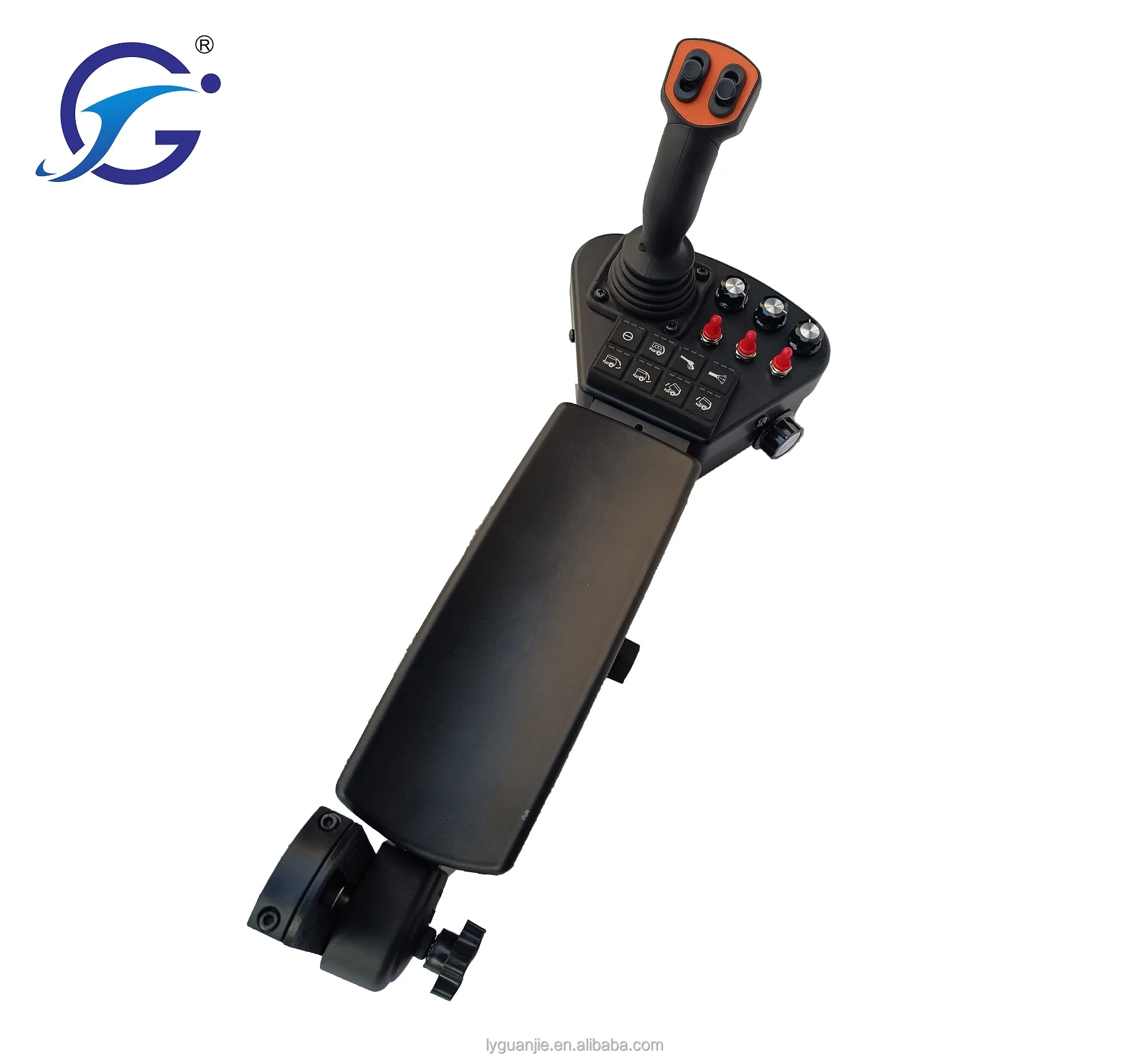 Agricultural machinery part comfort tractor console