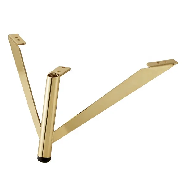 wejoy custom 15cm golden polished sofa metal legs for furniture