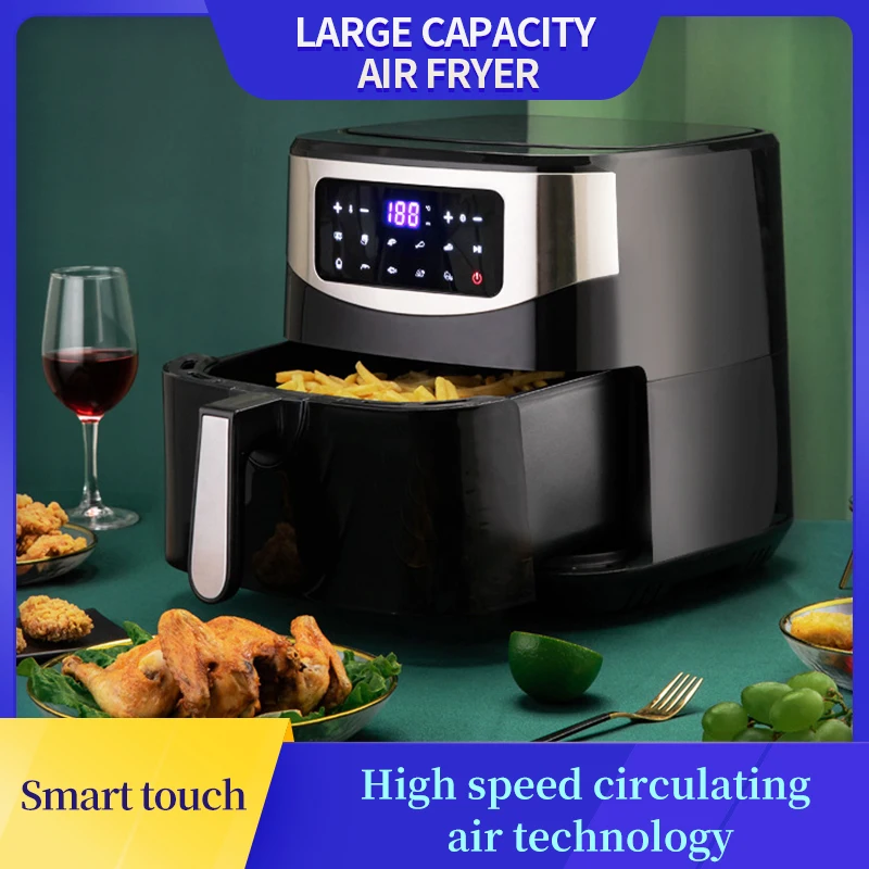 8L Newest air fryer without oil no oil air deep fryer kitchen appliance with rapid air circulation