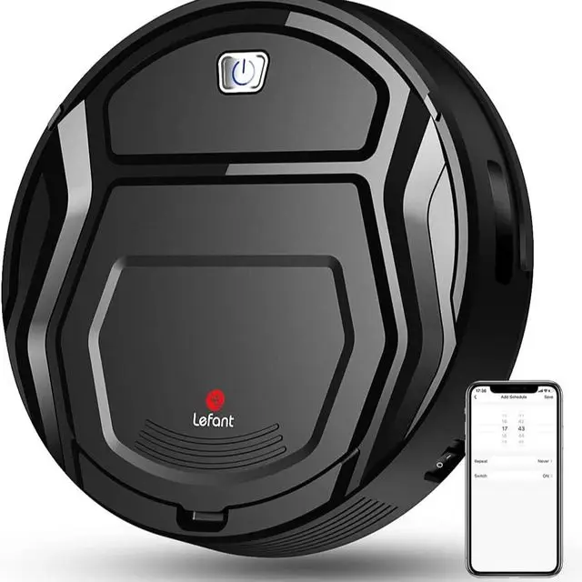 
 Lefant M201 Mini Robot Vacuum Cleaner For Home pet hair, hard floor, low pile carpets,super quiet 1800pa with WiFi/App/Alexa  