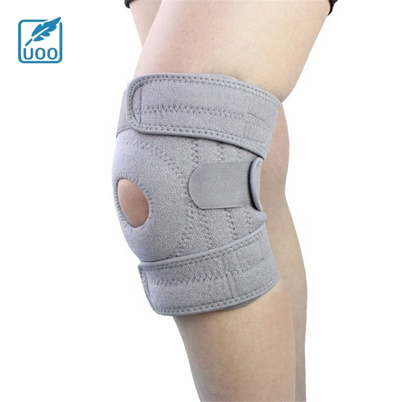 UOO Factory Custom Knee Brace with Side Stabilizers Patella Gel Pads Adjustable Straps Knee Support Wrap for Knee Pain